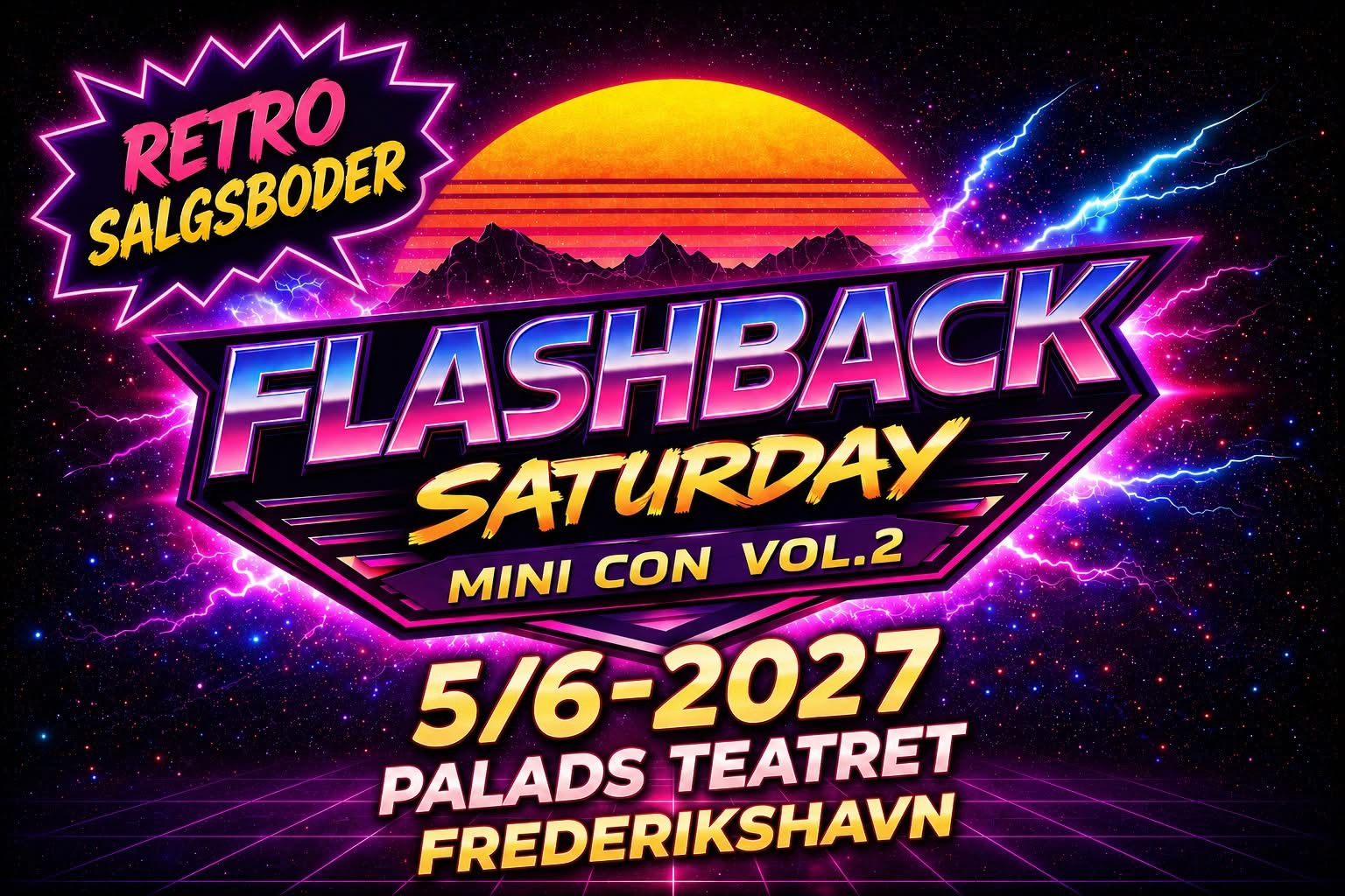 Flashback Saturday Mini Con Vol. 2 – 5. juni 2027, Palads Teatret Frederikshavn